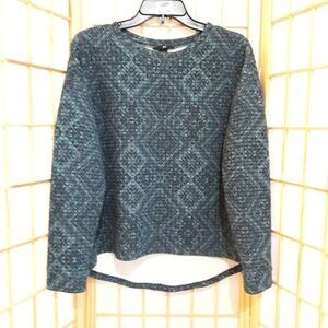 H&M Quilted Diamond Pattern Hi Low Sweater